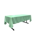 thumbnail image 1 of LA Linen Polyester Poplin Rectangular Tablecloth, 60 by 126-Inch, Mint, 1 of 2