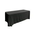 thumbnail image 1 of LA Linen Polyester Poplin Rectangular Tablecloth 90 by 132-Inch, Black, 1 of 1