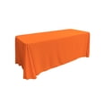 thumbnail image 1 of LA Linen Polyester Poplin Rectangular Tablecloth 90 by 132-Inch, Orange, 1 of 1