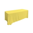 thumbnail image 1 of LA Linen Polyester Poplin Rectangular Tablecloth 90 by 132-Inch, Yellow Light, 1 of 2