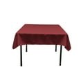 thumbnail image 1 of LA Linen Polyester Poplin Square Tablecloth, 52 by 52-Inch, Cranberry, 1 of 2