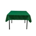thumbnail image 1 of LA Linen Polyester Poplin Square Tablecloth, 52 by 52-Inch, Emerald Green, 1 of 2