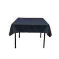 thumbnail image 1 of LA Linen Polyester Poplin Square Tablecloth, 52 by 52-Inch, Navy, 1 of 2
