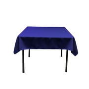 LA Linen Polyester Poplin Square Tablecloth, 52 by 52-Inch, Royal Blue