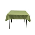thumbnail image 1 of LA Linen Polyester Poplin Square Tablecloth, 52 by 52-Inch, Sage Dark, 1 of 2