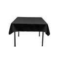 thumbnail image 1 of LA Linen Polyester Poplin Square Tablecloth, 58 by 58-Inch, Black, 1 of 2