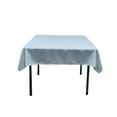 thumbnail image 1 of LA Linen Polyester Poplin Square Tablecloth, 58 by 58-Inch, Blue Light, 1 of 2