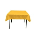 thumbnail image 1 of LA Linen Polyester Poplin Square Tablecloth, 58 by 58-Inch, Yellow Dark, 1 of 2