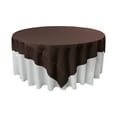 thumbnail image 1 of LA Linen Polyester Poplin Square Tablecloth, 72 by 72-Inch, Brown, 1 of 1