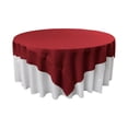 thumbnail image 1 of LA Linen Polyester Poplin Square Tablecloth, 72 by 72-Inch, Cranberry, 1 of 1