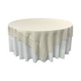thumbnail image 1 of LA Linen Polyester Poplin Square Tablecloth, 72 by 72-Inch, Ivory, 1 of 1