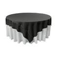 thumbnail image 1 of LA Linen Polyester Poplin Square Tablecloth, 90 by 90-Inch, Black, 1 of 1