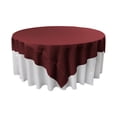 thumbnail image 1 of LA Linen Polyester Poplin Square Tablecloth, 90 by 90-Inch, Burgundy, 1 of 1