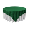 thumbnail image 1 of LA Linen Polyester Poplin Square Tablecloth, 90 by 90-Inch, Emerald Green, 1 of 1