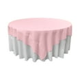 thumbnail image 1 of LA Linen Polyester Poplin Square Tablecloth, 90 by 90-Inch, Pink Light, 1 of 1