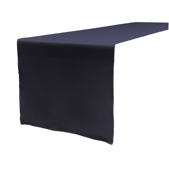 LA Linen Polyester Poplin Table Runner 14 by 108-Inch, Navy