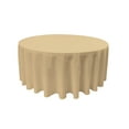 thumbnail image 1 of LA Linen Polyester Poplin Tablecloth 108-Inches Round, Khaki, 1 of 1