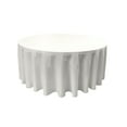 thumbnail image 1 of LA Linen Polyester Poplin Tablecloth 108-Inches Round, White, 1 of 2