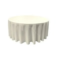 thumbnail image 1 of LA Linen Polyester Poplin Tablecloth 120-Inches Round, Ivory, 1 of 2