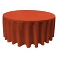 thumbnail image 1 of LA Linen Polyester Poplin Tablecloth 120-Inches Round, Rust, 1 of 1