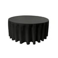 thumbnail image 1 of LA Linen Polyester Poplin Tablecloth 132-Inches Round, Black, 1 of 2