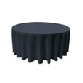 thumbnail image 1 of LA Linen Polyester Poplin Tablecloth 132-Inches Round, Navy, 1 of 1