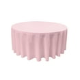 thumbnail image 1 of LA Linen Polyester Poplin Tablecloth 132-Inches Round, Pink Light, 1 of 4