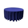 thumbnail image 1 of LA Linen Polyester Poplin Tablecloth 132-Inches Round, Royal Blue, 1 of 1