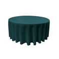 thumbnail image 1 of LA Linen Polyester Poplin Tablecloth 132-Inches Round, Teal Dark, 1 of 1