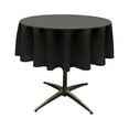 thumbnail image 1 of LA Linen Polyester Poplin Tablecloth 51-Inches Round, Black, 1 of 2
