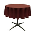 thumbnail image 1 of LA Linen Polyester Poplin Tablecloth 51-Inches Round, Burgundy, 1 of 2