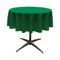 thumbnail image 1 of LA Linen Polyester Poplin Tablecloth 51-Inches Round, Emerald Green, 1 of 2