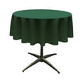 thumbnail image 1 of LA Linen Polyester Poplin Tablecloth 51-Inches Round, Hunter Green, 1 of 2