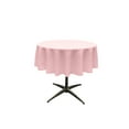 thumbnail image 1 of LA Linen Polyester Poplin Tablecloth 51-Inches Round, Pink Light, 1 of 2