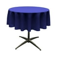 thumbnail image 1 of LA Linen Polyester Poplin Tablecloth 51-Inches Round, Royal Blue, 1 of 2