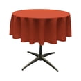 thumbnail image 1 of LA Linen Polyester Poplin Tablecloth 51-Inches Round, Rust, 1 of 1