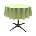 thumbnail image 1 of LA Linen Polyester Poplin Tablecloth 51-Inches Round, Sage, 1 of 2