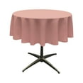 thumbnail image 1 of LA Linen Polyester Poplin Tablecloth 58-Inches Round, Dusty Rose, 1 of 2