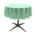 thumbnail image 1 of LA Linen Polyester Poplin Tablecloth 58-Inches Round, Mint, 1 of 2