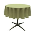 thumbnail image 1 of LA Linen Polyester Poplin Tablecloth 58-Inches Round, Sage Dark, 1 of 2