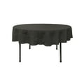 thumbnail image 1 of LA Linen Polyester Poplin Tablecloth 72-Inches Round, Black, 1 of 2
