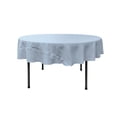 thumbnail image 1 of LA Linen Polyester Poplin Tablecloth 72-Inches Round, Blue Light, 1 of 1