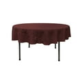 thumbnail image 1 of LA Linen Polyester Poplin Tablecloth 72-Inches Round, Burgundy, 1 of 1