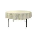 thumbnail image 1 of LA Linen Polyester Poplin Tablecloth 72-Inches Round, Ivory, 1 of 1