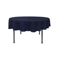 thumbnail image 1 of LA Linen Polyester Poplin Tablecloth 72-Inches Round, Navy, 1 of 1