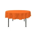 thumbnail image 1 of LA Linen Polyester Poplin Tablecloth 72-Inches Round, Orange, 1 of 1