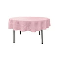 thumbnail image 1 of LA Linen Polyester Poplin Tablecloth 72-Inches Round, Pink Light, 1 of 1
