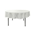 thumbnail image 1 of LA Linen Polyester Poplin Tablecloth 72-Inches Round, White, 1 of 1