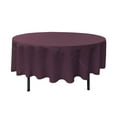 thumbnail image 1 of LA Linen Polyester Poplin Tablecloth 90-Inches Round, Eggplant, 1 of 1
