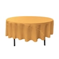 thumbnail image 1 of LA Linen Polyester Poplin Tablecloth 90-Inches Round, Gold, 1 of 2